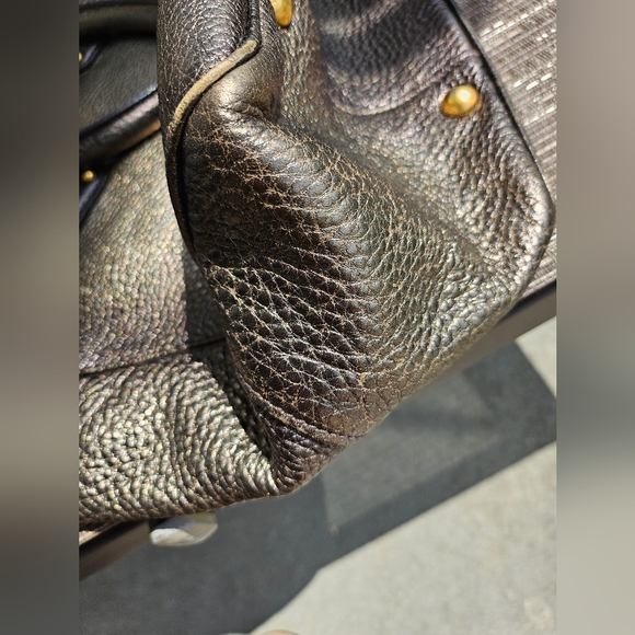 EUC Prada Metallic Gold leather Tote - Picture 12 of 17